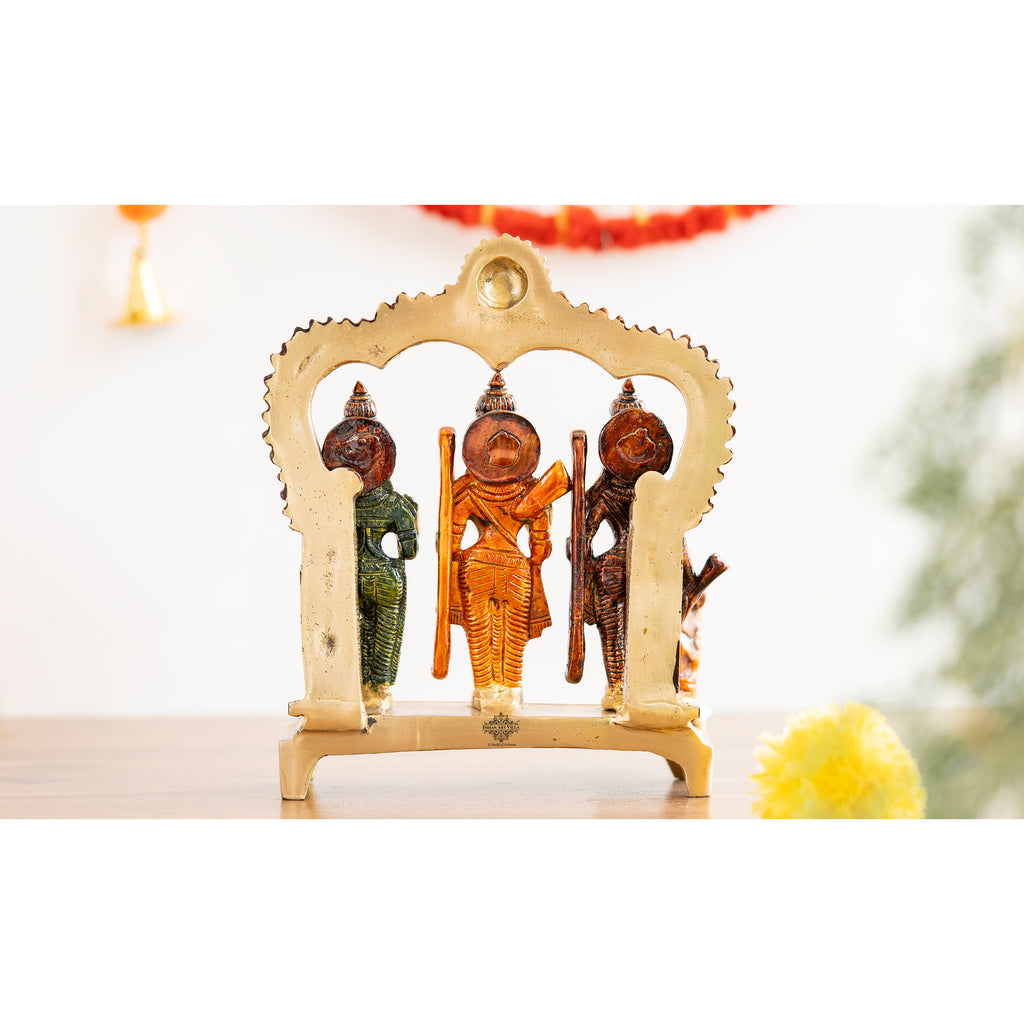 IndianArtVilla, Pure Brass Ram Darbar With Elegant design & Suraj On top - "Worship and Spirituality."