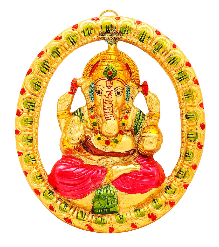 IndianArtVilla Ganesh Ji Spiritual Item Figurine, Showpiece for Temple And Home Decore, Height :- 22.86 cm